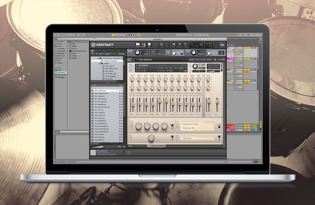 Download Drum Brushes Loops & Samples Kontakt Library
